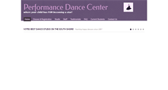 Desktop Screenshot of performancedancecenter.com