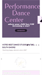 Mobile Screenshot of performancedancecenter.com